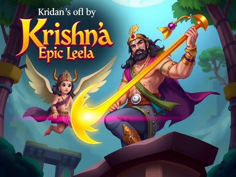 Krishna's Epic Leela Character Art